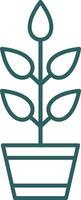 Plant Line Gradient Icon vector