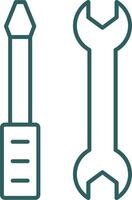 Repair Services Line Gradient Icon vector