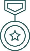Winning Line Gradient Icon vector