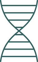 DNA Line Gradient Icon vector