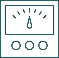 Voltage Indicator Line Gradient Icon vector
