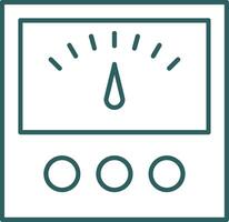 Voltage Indicator Line Gradient Icon vector