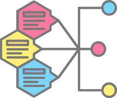 Index Line Filled Light Icon vector