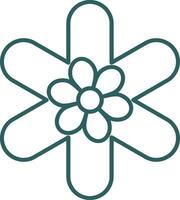 Gallardia Line Gradient Icon vector