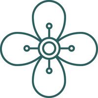 Pear Line Gradient Icon vector