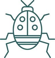 Bug Line Gradient Icon vector