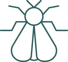 Moth Line Gradient Icon vector