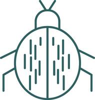 Beetle Line Gradient Icon vector