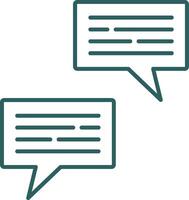 Conversation Line Gradient Icon vector