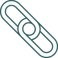 Backlink Line Gradient Icon vector