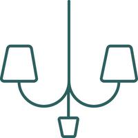 Lamp Line Gradient Icon vector