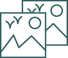 Images Line Gradient Icon vector