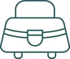 Purse Line Gradient Icon vector