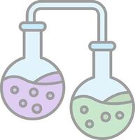 Experiment Line Filled Light Icon vector