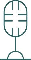 Microphone Line Gradient Icon vector