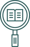 Research Line Gradient Icon vector
