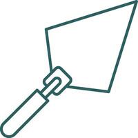 Trowel Line Gradient Icon vector