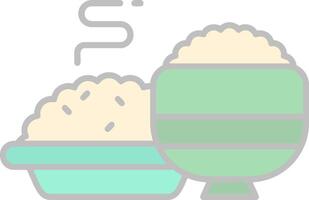 Meal Line Filled Light Icon vector