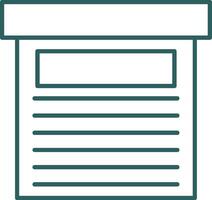 Storage Box Line Gradient Icon vector