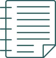 Task Line Gradient Icon vector