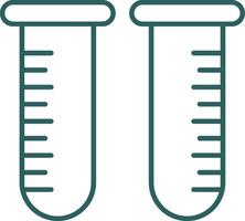 Test Tube Line Gradient Icon vector