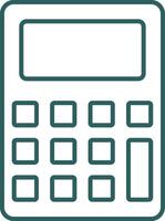 Calculator Line Gradient Icon vector