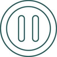 Pause Line Gradient Icon vector