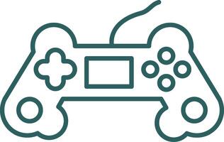 Game Controller Line Gradient Icon vector