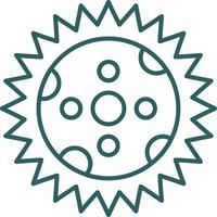 eclipse línea degradado icono vector