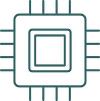 Circuit Board Line Gradient Icon vector