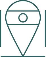 Location Line Gradient Icon vector