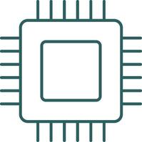 Circuit Board Line Gradient Icon vector