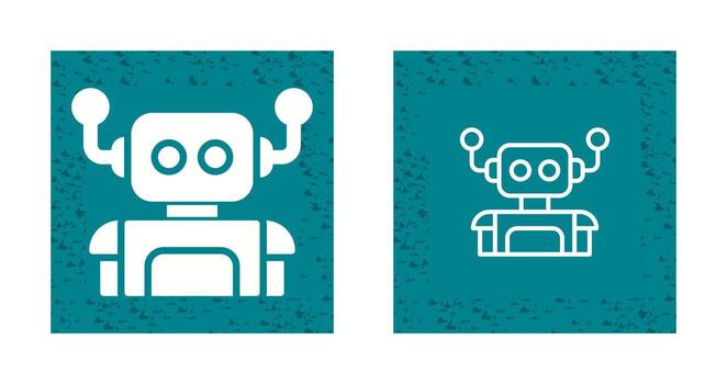 icono de vector de robot