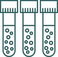 Blood Test Line Gradient Icon vector