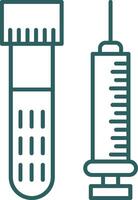Injection Line Gradient Icon vector
