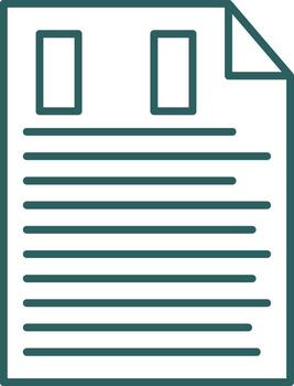 Project Management Line Gradient Icon vector