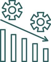 Management Line Gradient Icon vector