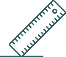 Ruler Line Gradient Icon vector