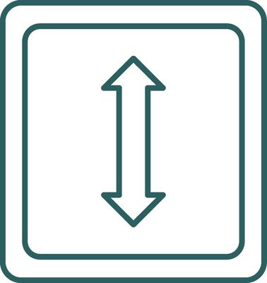 Double Arrow Line Gradient Icon