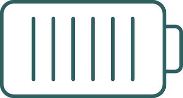 Battery Line Gradient Icon vector