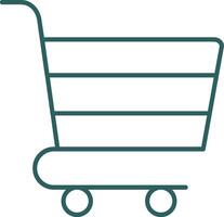 Shopping Cart Line Gradient Icon vector