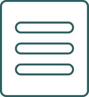 Menu Line Gradient Icon vector