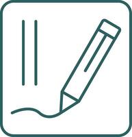 Edit Line Gradient Icon vector