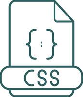 Css Line Gradient Icon vector