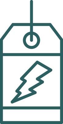 flash Sale Line Gradient Icon
