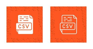 icono de vector csv