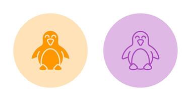 icono de vector de pingüino