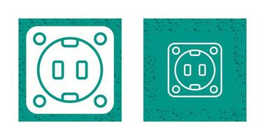 toma de corriente vector icono