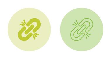 Broken Link Vector Icon
