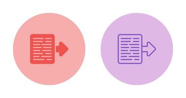 Document Export Vector Icon